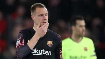 Ter Stegen dice adiós a la temporada por unas molestias en la rodilla derecha