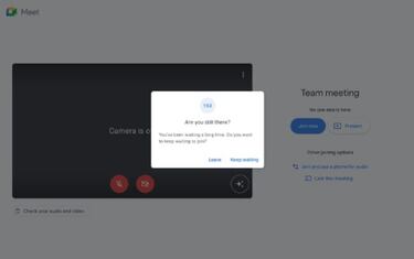 Google Meet te puede echar de la sala si eres el único integrante