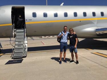 Ramos y Modric, rumbo a la concentración del Real Madrid
