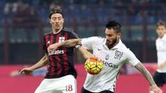 Pinilla y Carmona le roban un empate de visita al Milan