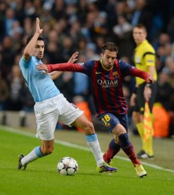 Jesús Navas y Jordi Alba.