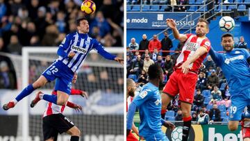 Calleri, del Alavés y Stuani, del Girona.