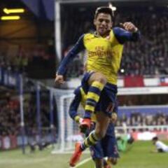 Alexis Sánchez corta una racha de 620 minutos sin anotar