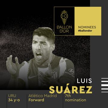 Luis Suárez, jugador del Atlético de Madrid.
