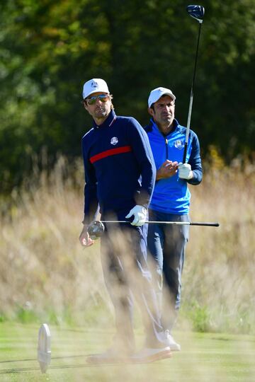 Luke Wilson y Luis Figo.