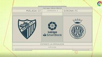 Resumen y goles del Málaga vs Girona de LaLiga SmartBank