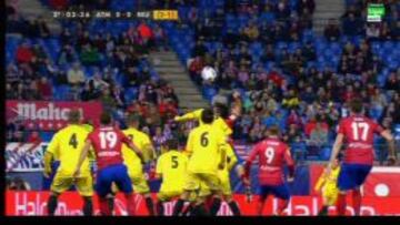 La acci&oacute;n de Savic que acab&oacute; en el gol de Lucas.