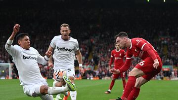 Edson Álvarez titular y jugó los 90 minutos en la derrota ante Liverpool