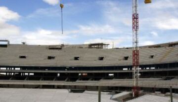 Vista del graderío del nuevo estadio.
