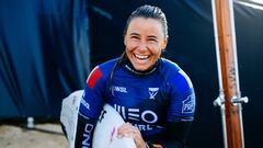 PENICHE, LEIRIA, PORTUGAL - MARCH 12: Johanne Defay of France after surfing in Heat 4 of the Quarterfinals at the MEO Rip Curl Pro Portugal on March 12, 2024 at Peniche, Leiria, Portugal. (Photo by Thiago Diz/World Surf League)