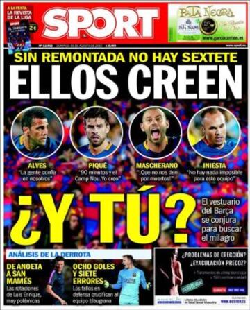 Portadas de la prensa deportiva