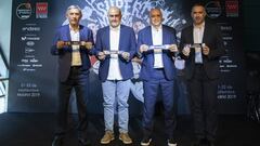 Pesic, Ponsarnau, Laso y Cuspinera, tras el sorteo de la Supercopa.