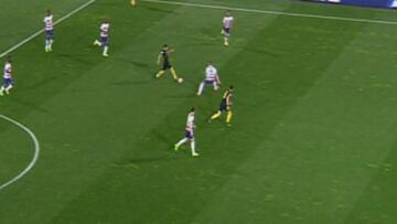 El fuera de juego de Carrasco.