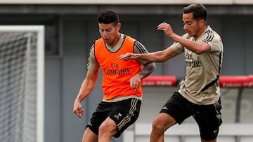 James y el Madrid regresan a prácticas pensando en el City