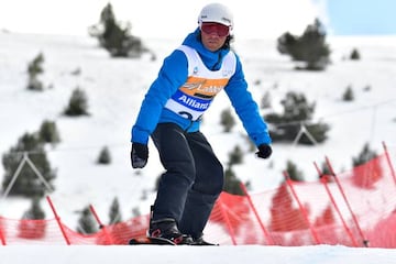 GONZALEZ F. VM, SB-LL1, ESP, Banked Slalom at the WPSB_2019 Para Snowboard World Cup, La Molina, Spain