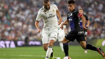 Bustinza, ya con el brazalete de capitán, en un Real Madrid - Leganés de 2018.