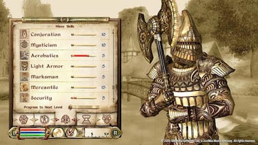 Más imágenes y detalles sobre el sistema de magia de Oblivion