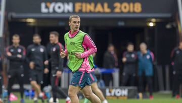 Simulacro UEFA en Lyon: marca Griezmann; Lucas, MVP