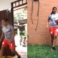 Mujeres del América no aflojan y siguen entrenando en casa