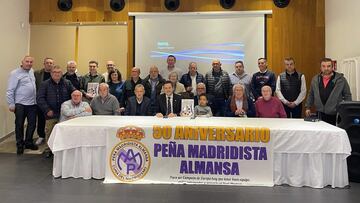 La peña madridista de Almansa celebra su 50º aniversario.