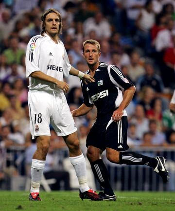 The defender moved to Real Madrid in 2004 but his time in Spain was overshadowed with injury problems. He famously headed into his own net on he home debut in September 2005 against Athletic Club.