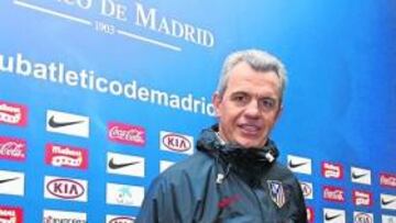 <b>EL VASCO. </b>Aguirre, en la sala de prensa del Cerro del Espino.