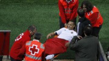 Rodrigo se lesiona la rodilla izquierda: este lunes, pruebas