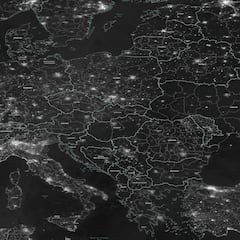 La NASA capta la oscuridad de Ucrania tras los ataques rusos