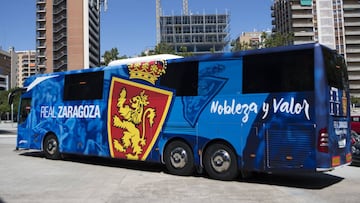 El nuevo autobús del Real Zaragoza.