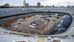 Nuevas imágenes del avance de las obras del Camp Nou