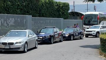 Policía resguarda la Cooperativa de Cruz Azul