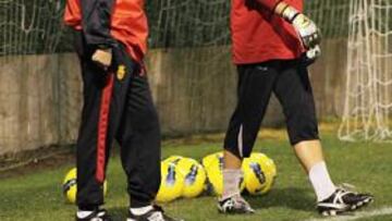 <b>NUEVOS TALENTOS. </b>Se ejercitaron los juveniles de más proyección.