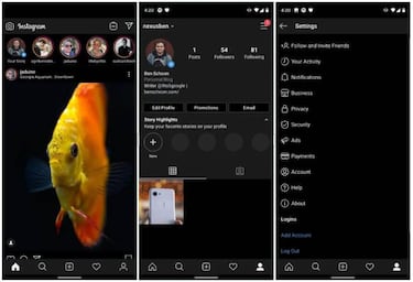 El modo noche de Instagram ya está en camino
