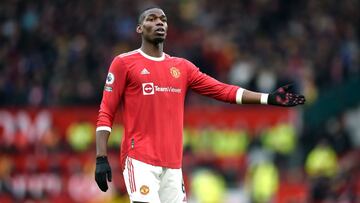 Pogba, jugador del Manchester United, durante el partido contra el Southampton.