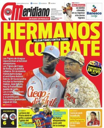 Portadas de la prensa mundial