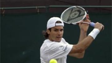 <b>RETIRADA.</b> El veterano tenista alemán ha sufrido un desgarro muscular y ha tenido que retirarse de Wimbledon, dejando así al cuádruple campeón, Roger Federer, en cuartos de final.