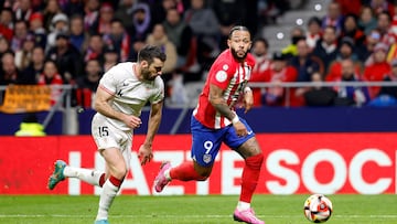 07/02/24 PARTIDO IDA SEMIFINAL COPA DEL REY 
ATLETICO DE MADRID - ATHLETIC DE BILBAO  
IÑIGO LEKUE MEMPHIS DEPAY 