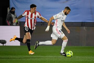 Ander Capa con Karim Benzema.