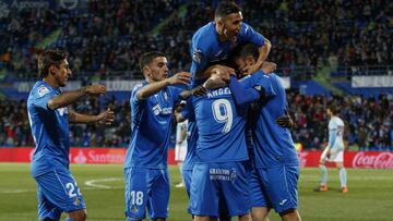 19/02/18
 PARTIDO PRIMERA DIVISION
 GETAFE C.F. CELTA DE VIGO
 GOL 2-0 JORGE MOLINA VIDAL A PASE DE ANGEL LUIS RODRIGUEZ DIAZ
 
 
 
 
 
 
 
 