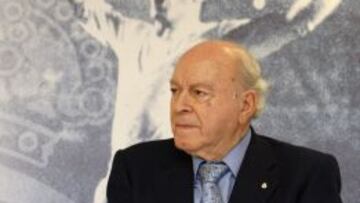 'La Saeta Rubia', Alfredo Di Stéfano, presidente de honor del Real Madrid.