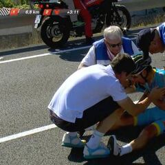 'Superman' López se cae y pierde una minutada en Ézaro