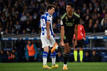 Álvaro Rodríguez, en el partido contra la Real Sociedad.