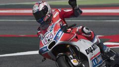 Andrea Dovizioso con la Ducati en Montmel&oacute;.