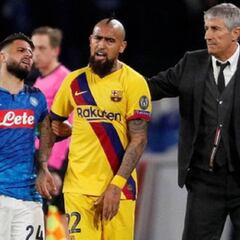 El gesto del DT del Barça hacia Vidal ante rumores de su adiós