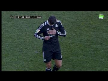 He got himself into extra hot water for gesturing towards the Club World Cup winners' patch on his Real Madrid shirt as he left the field.