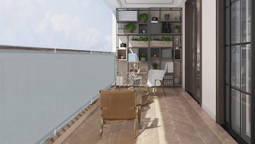 Ocultación para el balcón