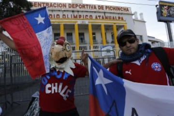 Las mejores imágenes de la previa del Ecuador - Chile