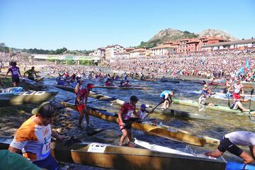 La fiesta de 'Les Piragües' ha cumplido hoy su 85ª edición. Declarada fiesta de Interés Turístico Internacional la comarca asturiana acoge cada año a miles de aficionados a la piragua. 