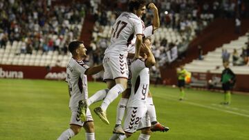 Gol de Manaj con el Albacete. 