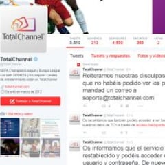 Total Channel se colapsó en su estreno en Champions League